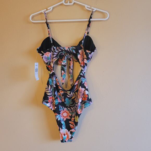 raisins Indo bloom cut out once piece swimsuit NWT - Picture 4 of 6